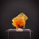 Mimetite on Wulfenite (book cover piece) - image 2