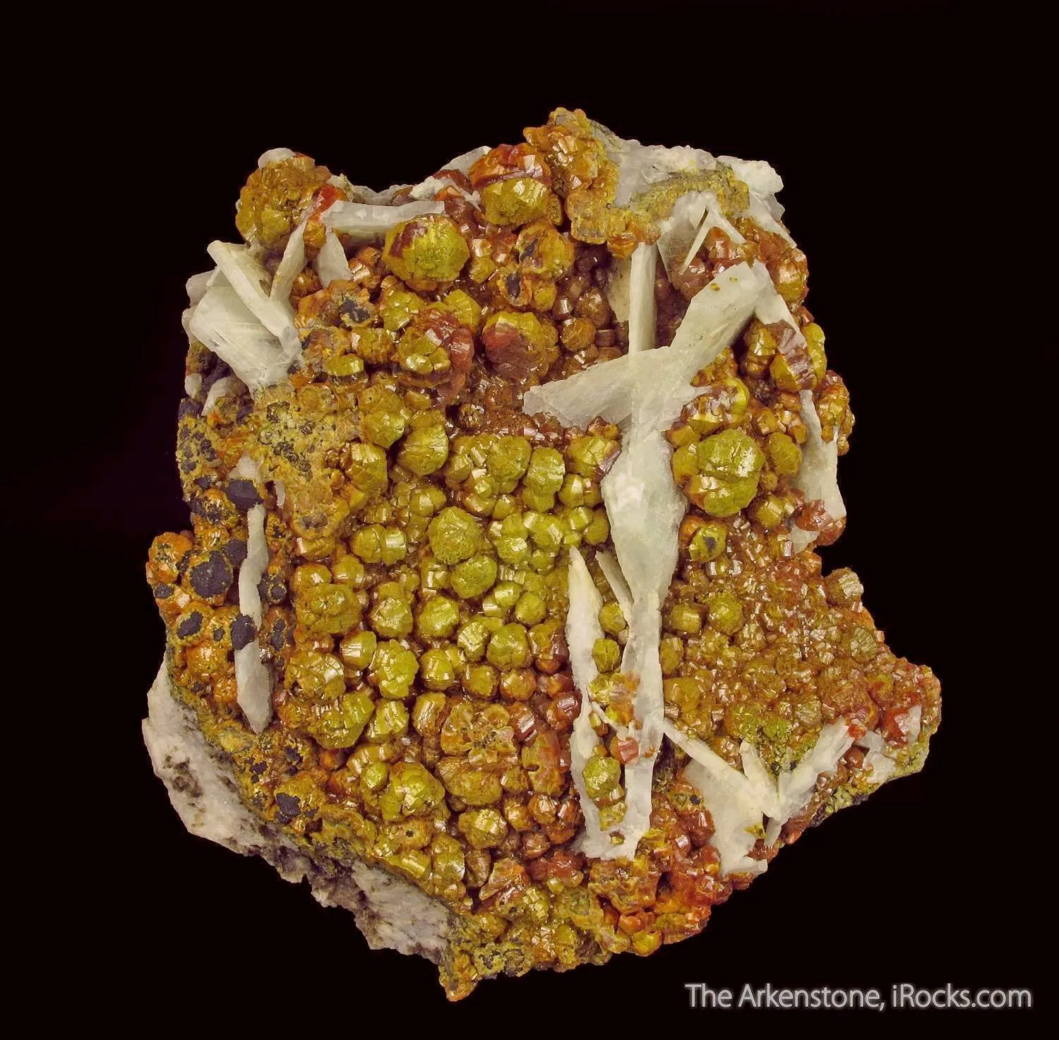 Mimetite var. Campylite, with Baryte - image 2