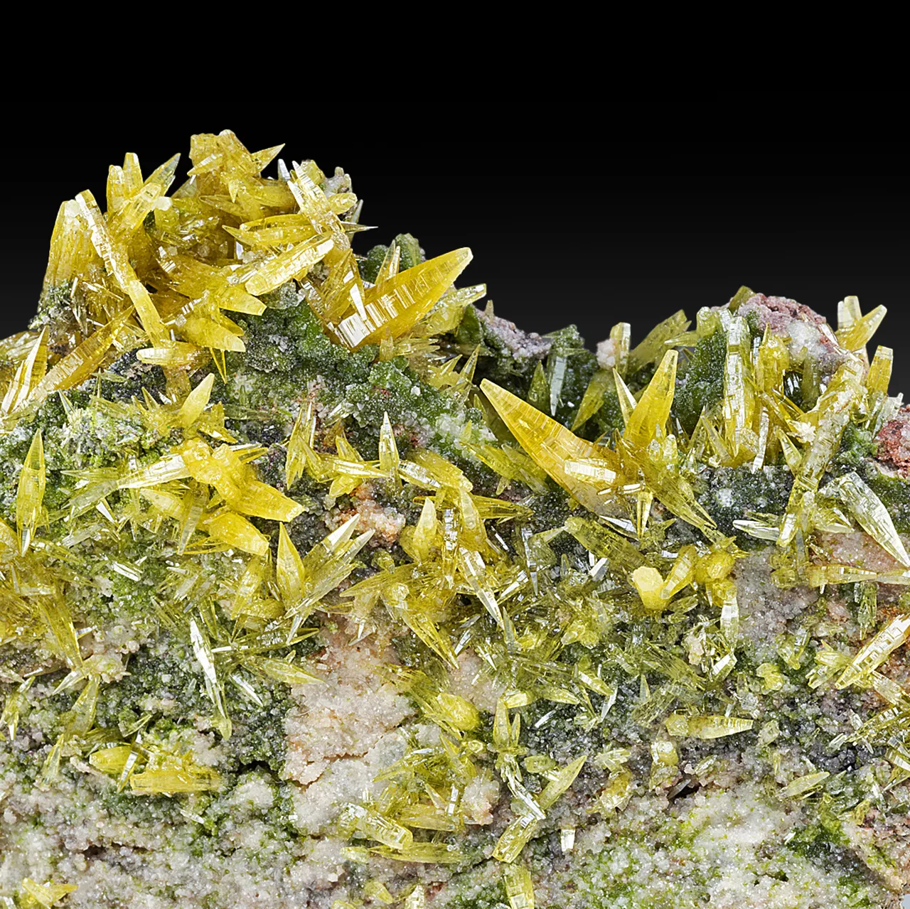 Mimetite with Bayldonite, Dolomite - image 2