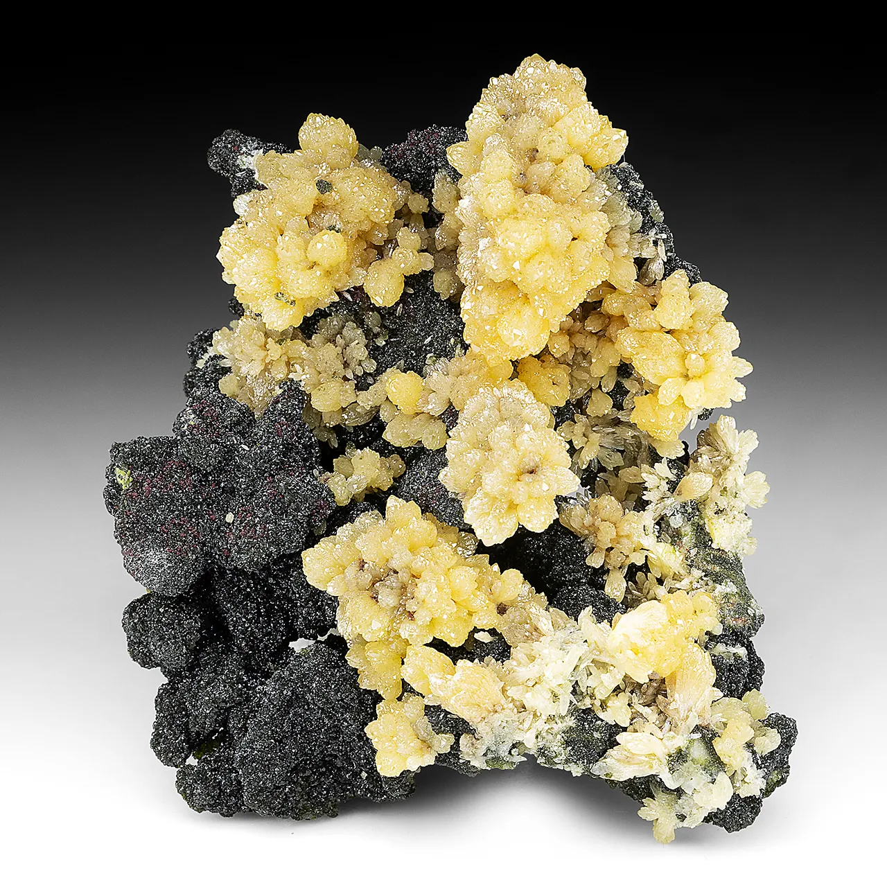 Mimetite with Bayldonite, Dolomite, Quartz - image 1