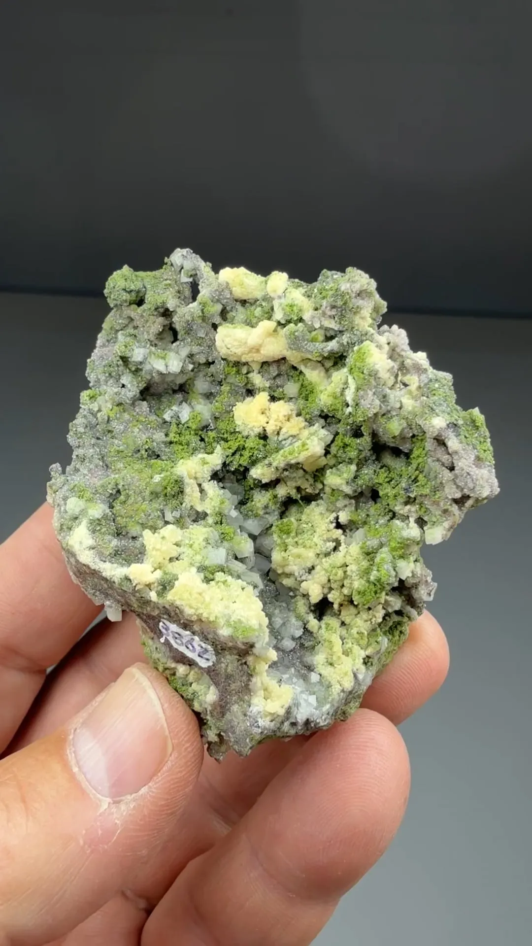 Mimetite with Calcite, Duftite - image 2