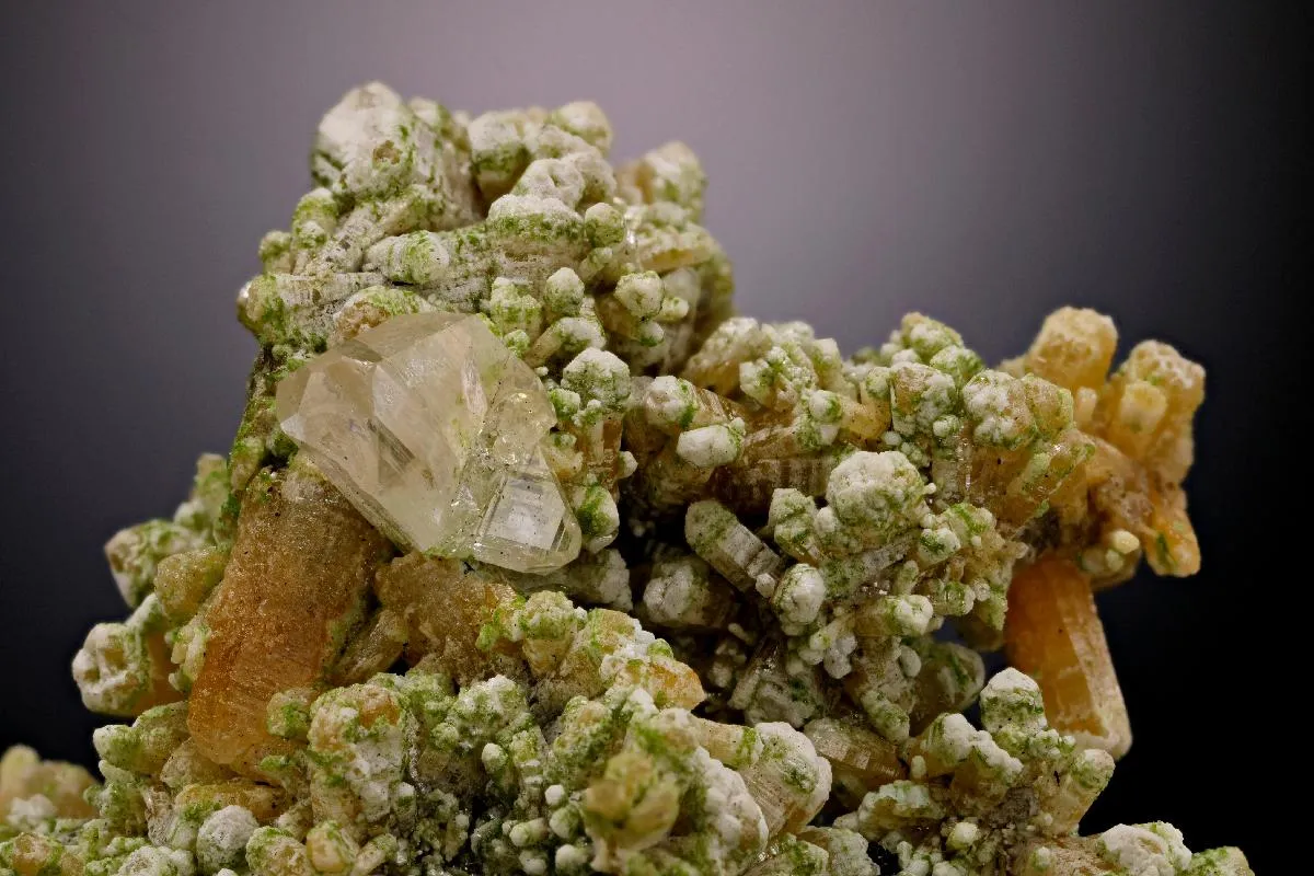 Mimetite with Cerussite and Duftite - image 1