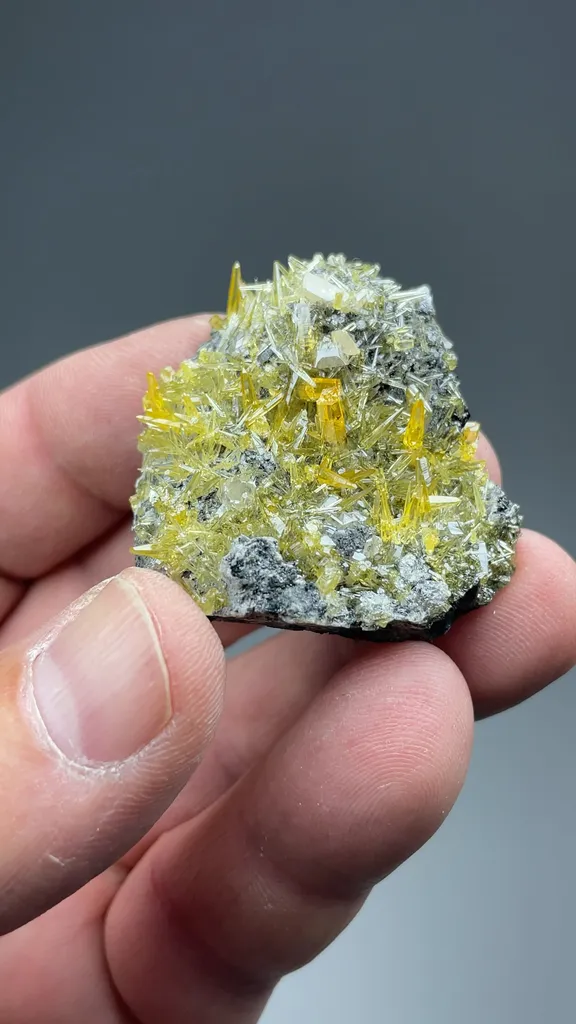 Mimetite with Cerussite, Wulfenite, Pyrite - image 2