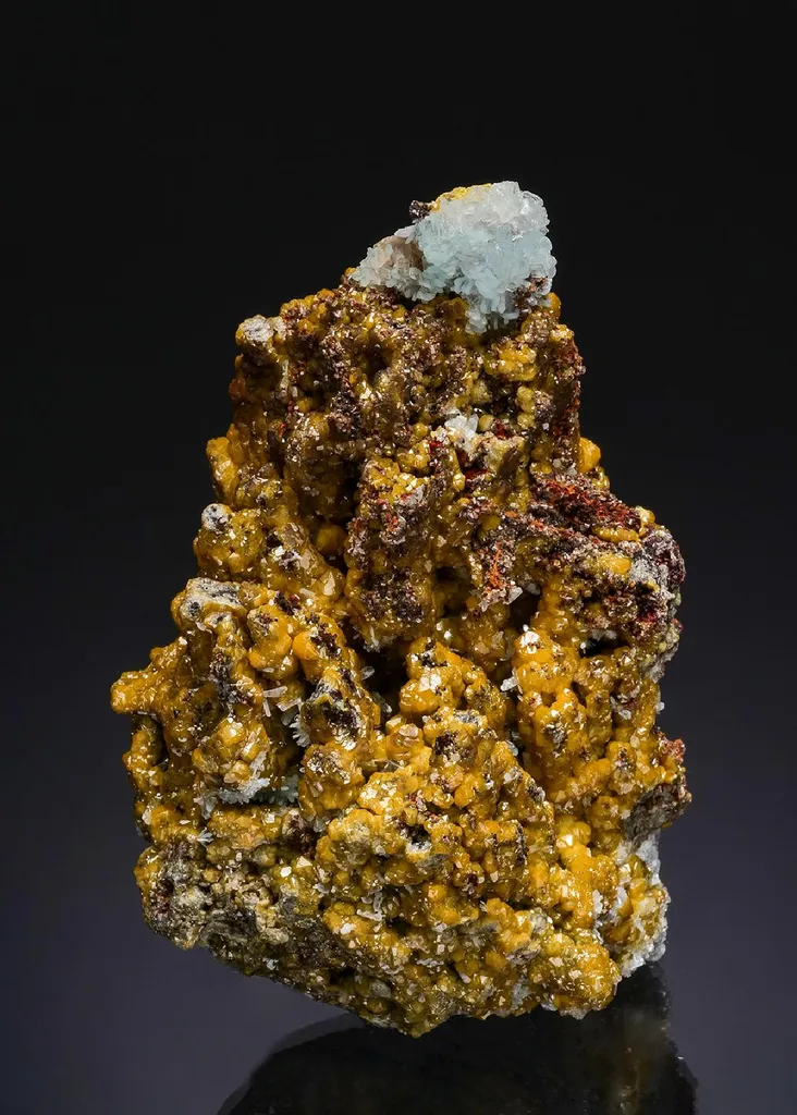 Mimetite with Hemimorphite and Willemite image