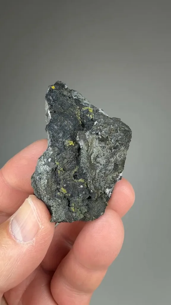Mimetite with Hydrocerussite, Pyrolusite - image 2