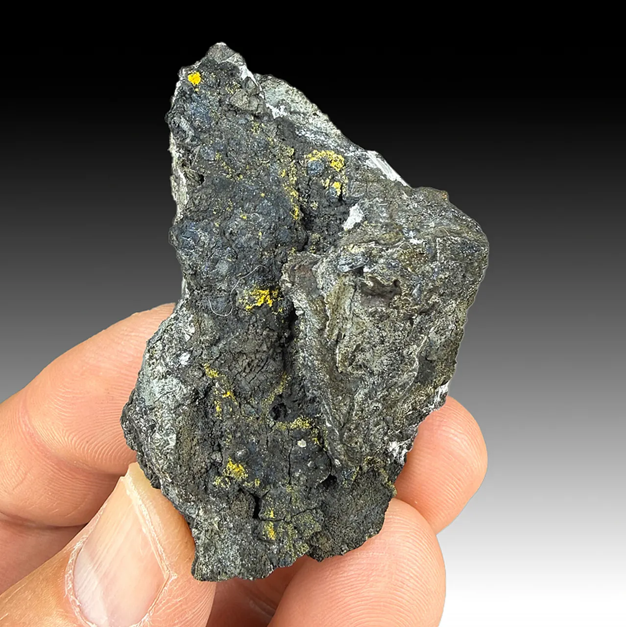 Mimetite with Hydrocerussite, Pyrolusite - image 1