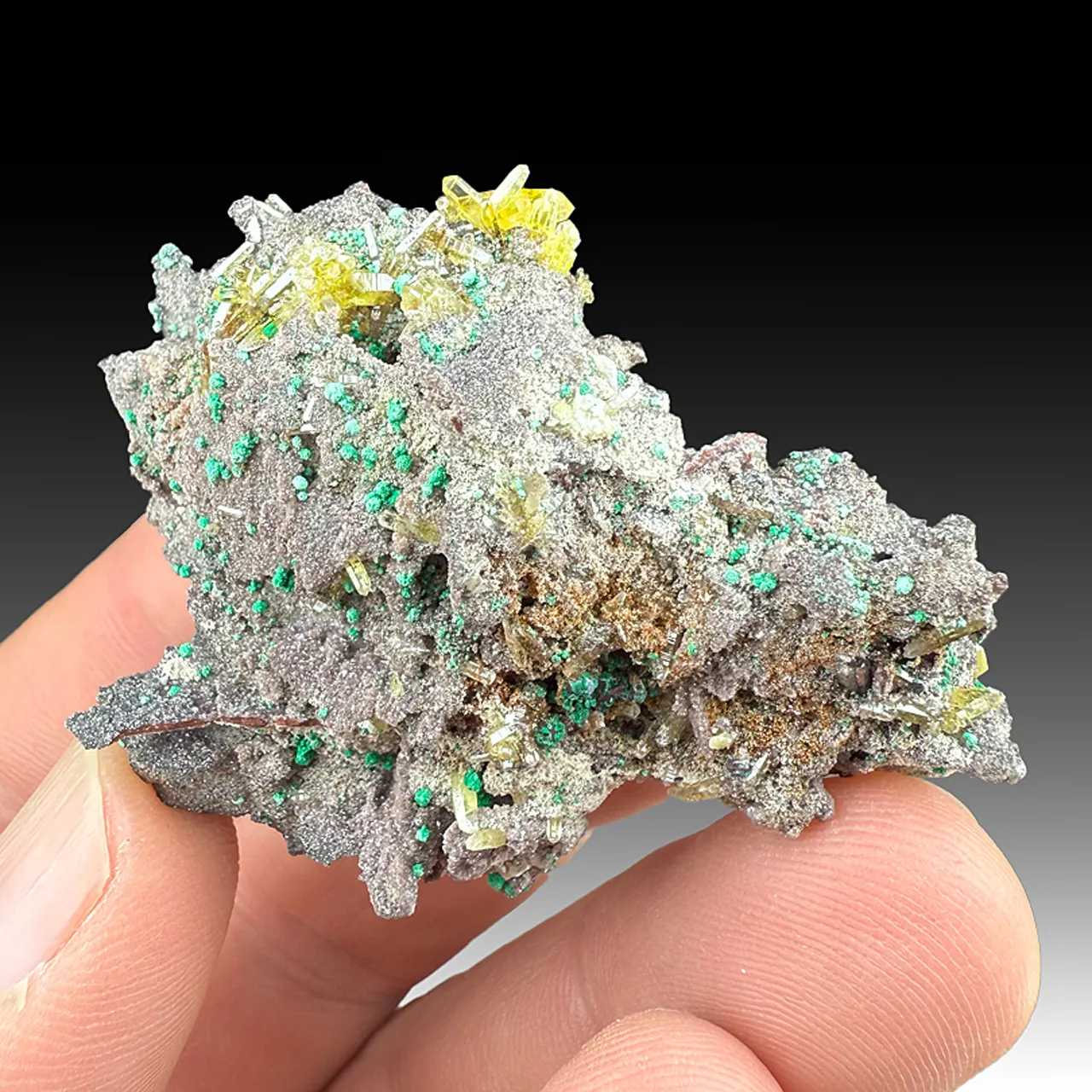 Mimetite with Malachite after Cuprite - image 1