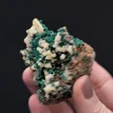 Mimetite with Malachite on Dolomite - image 2