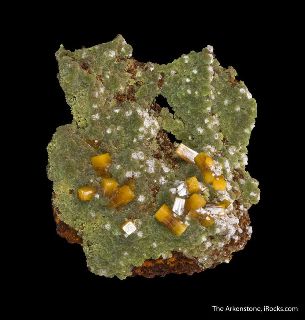 Mimetite With Wulfenite and Calcite - image 6