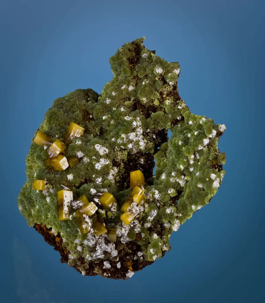 Mimetite With Wulfenite and Calcite - image 2