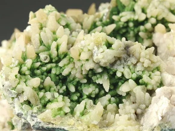 Mimetite with Wulfenite and Duftite on Dolomite - image 1