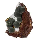 Mimetite With Wulfenite on Calcite - image 3