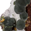 Mimetite With Wulfenite on Calcite - image 2