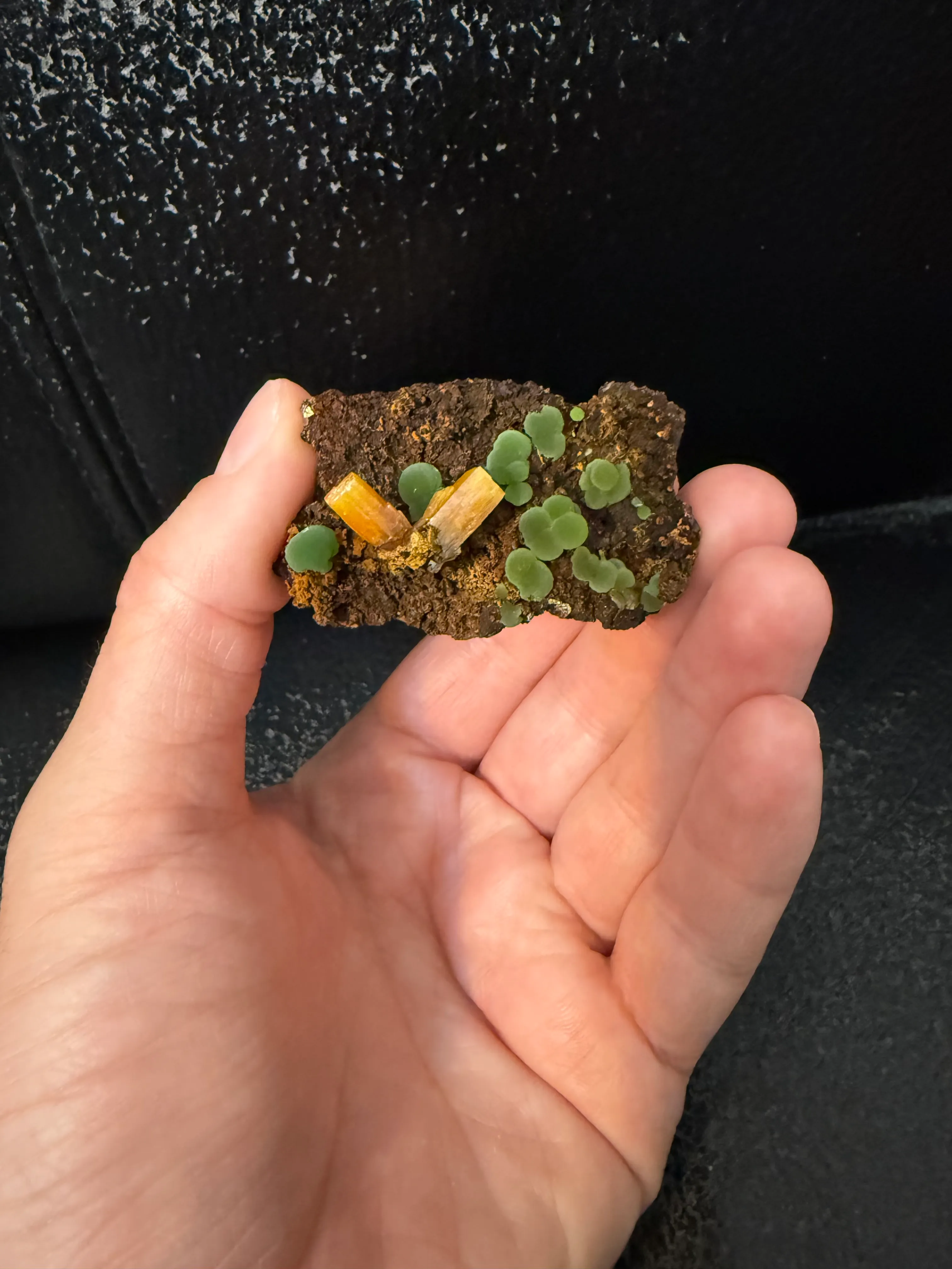 Mimetite, Wulfenite, Mexico, Durango, Mapimí Municipality, Mapimí, Ojuela Mine - image 2