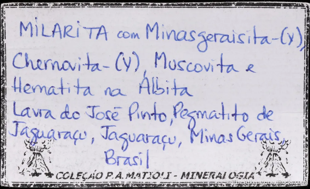 Minasgeraisite-(Y) (type locality) with Chernovite-(Y) & Milarite - image 5