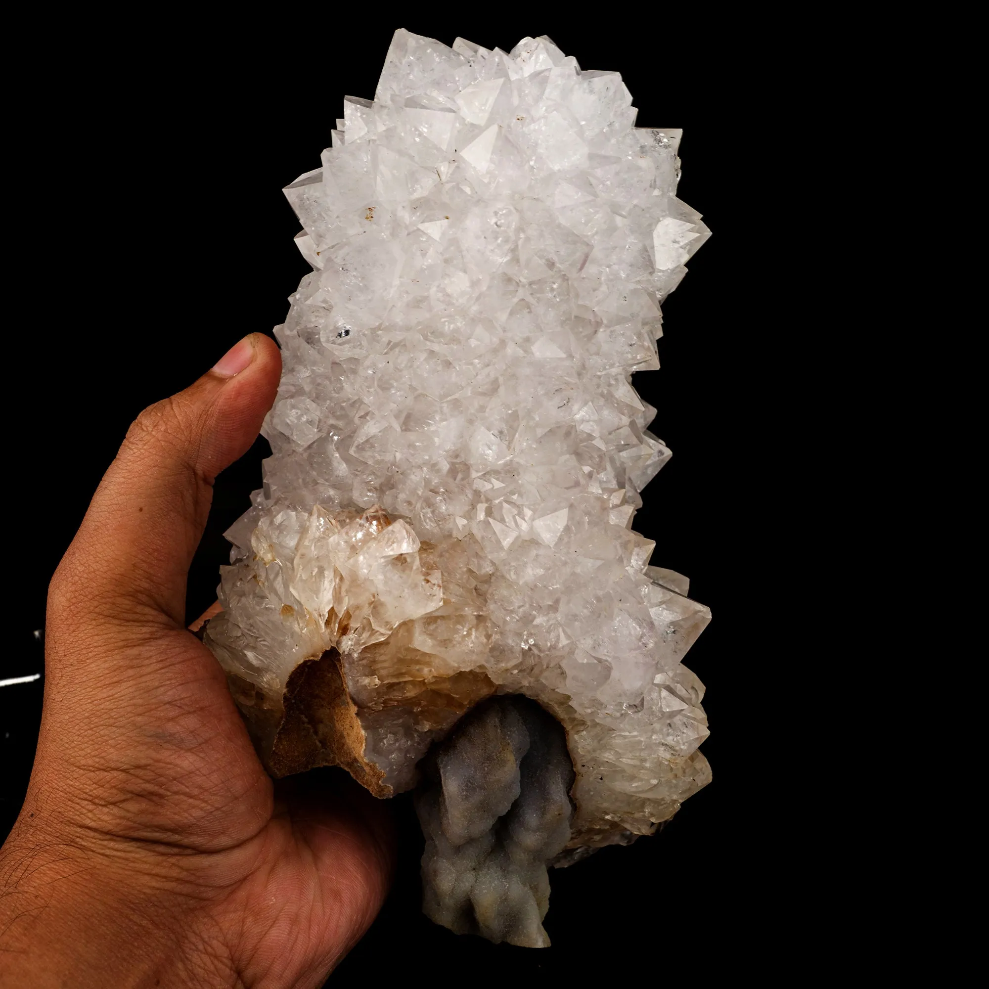 MM Quartz Formation with Chalcedony Natural Mineral Specimen - image 6