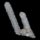 MM Quartz Sparkling Twin Stalactites Geode Natural Mineral Specimen - image 1