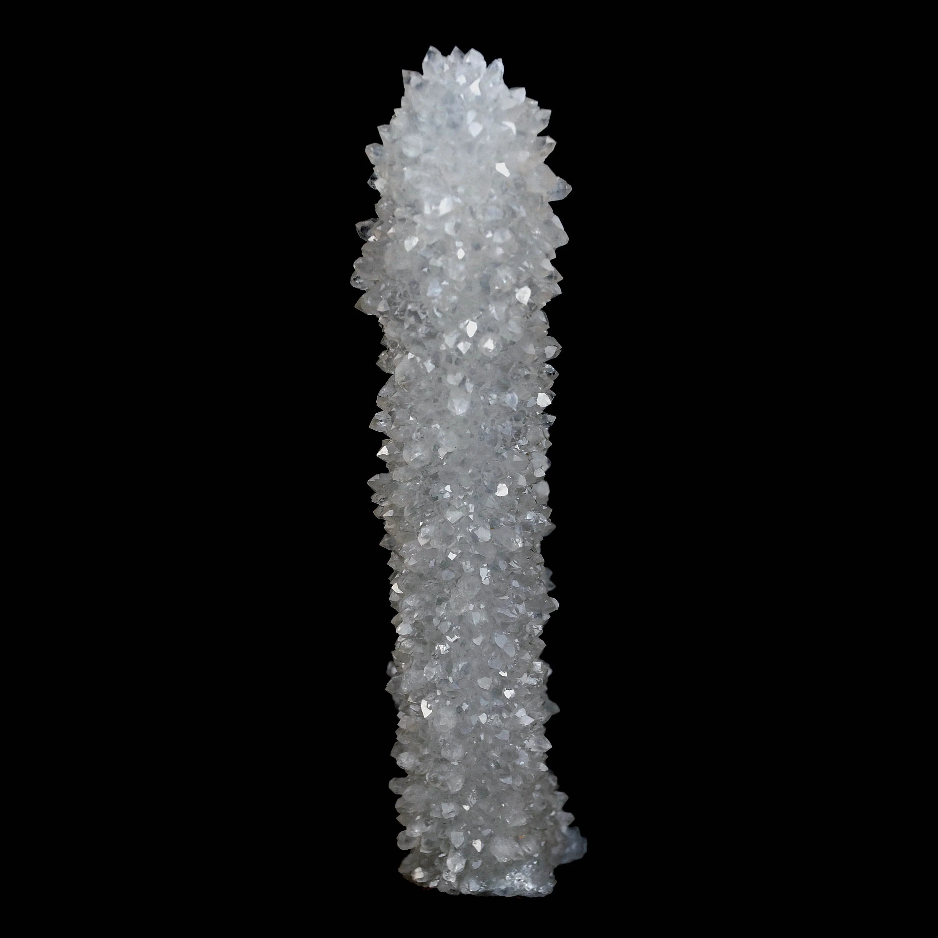MM Quartz Sparkling Twin Stalactites Geode Natural Mineral Specimen - image 7