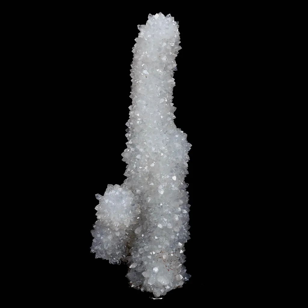 MM Quartz Stalactite with Sparkling Crystals Natural Mineral Specimen image