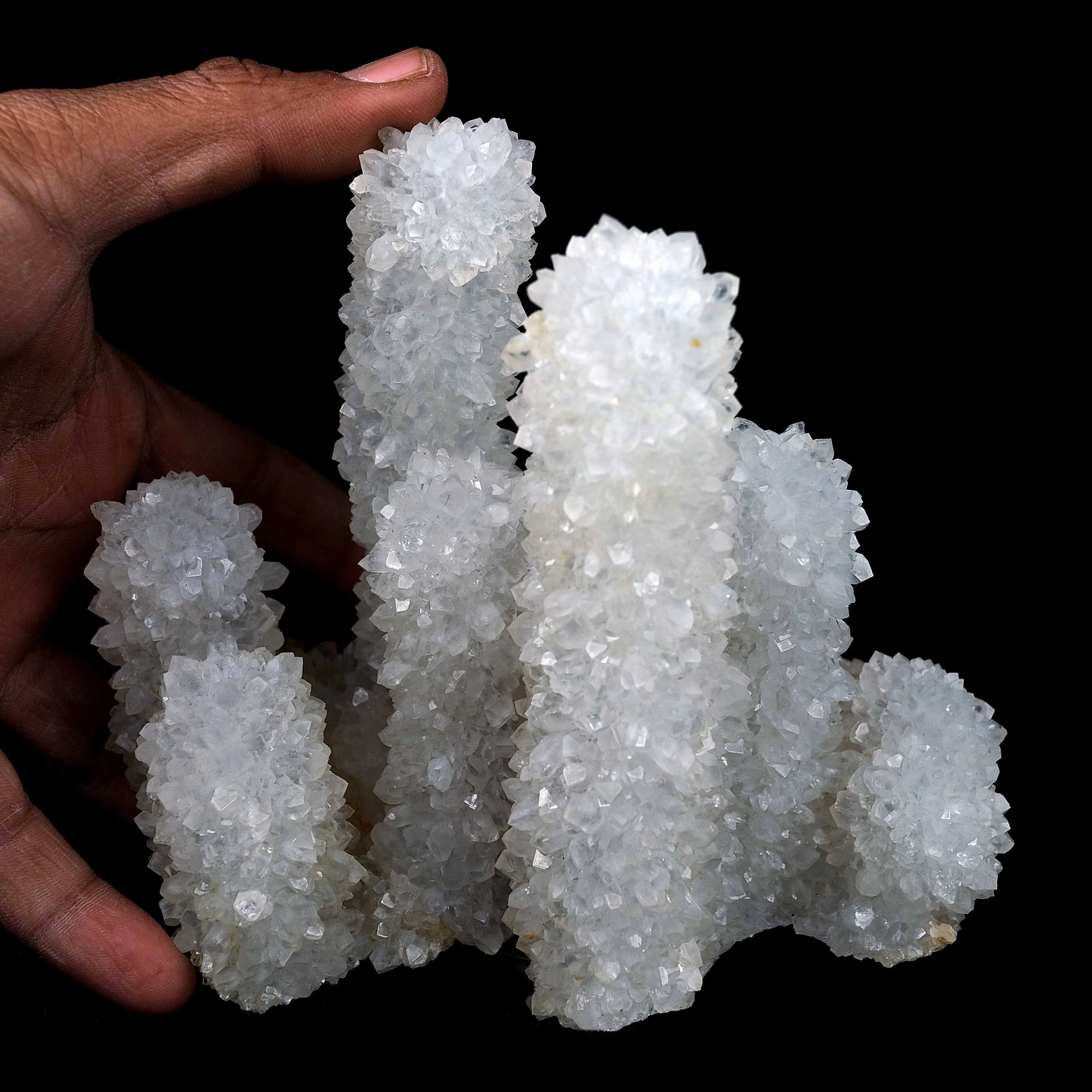 MM Quartz Stalactites Towering Formation Natural Mineral Specimen - image 4