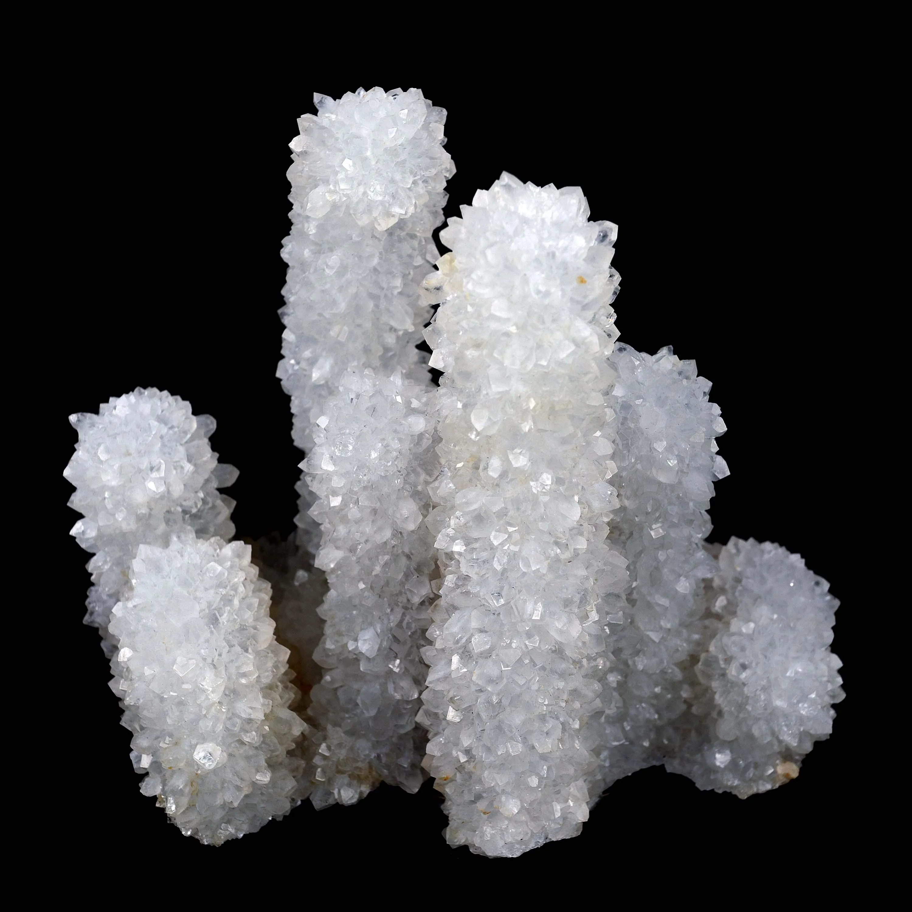 MM Quartz Stalactites Towering Formation Natural Mineral Specimen - image 1