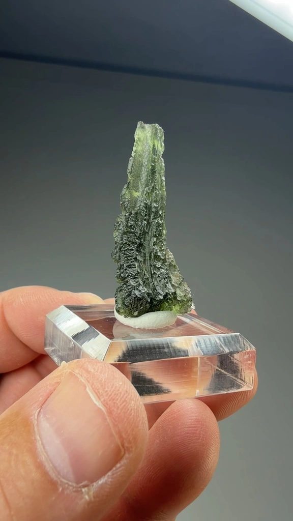 Moldavite from Bohemia, Czech Republic - image 2