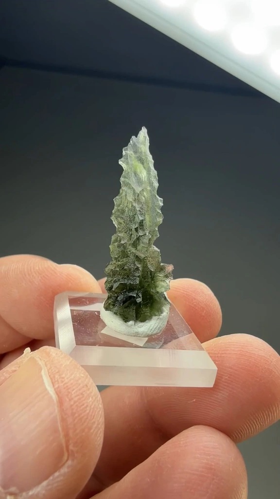 Moldavite from Bohemia, Czech Republic - image 2