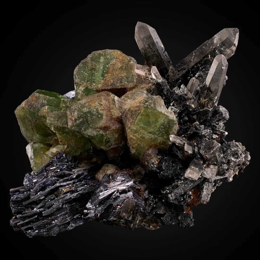 Molybdenite, Fluorite, Quartz - image 1