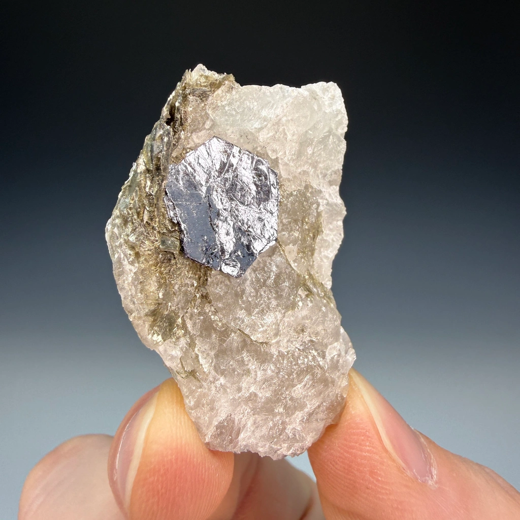 Molybdenite from Moly Hill Mine, La Motte, Abitibi, Québec, Canada - image 2