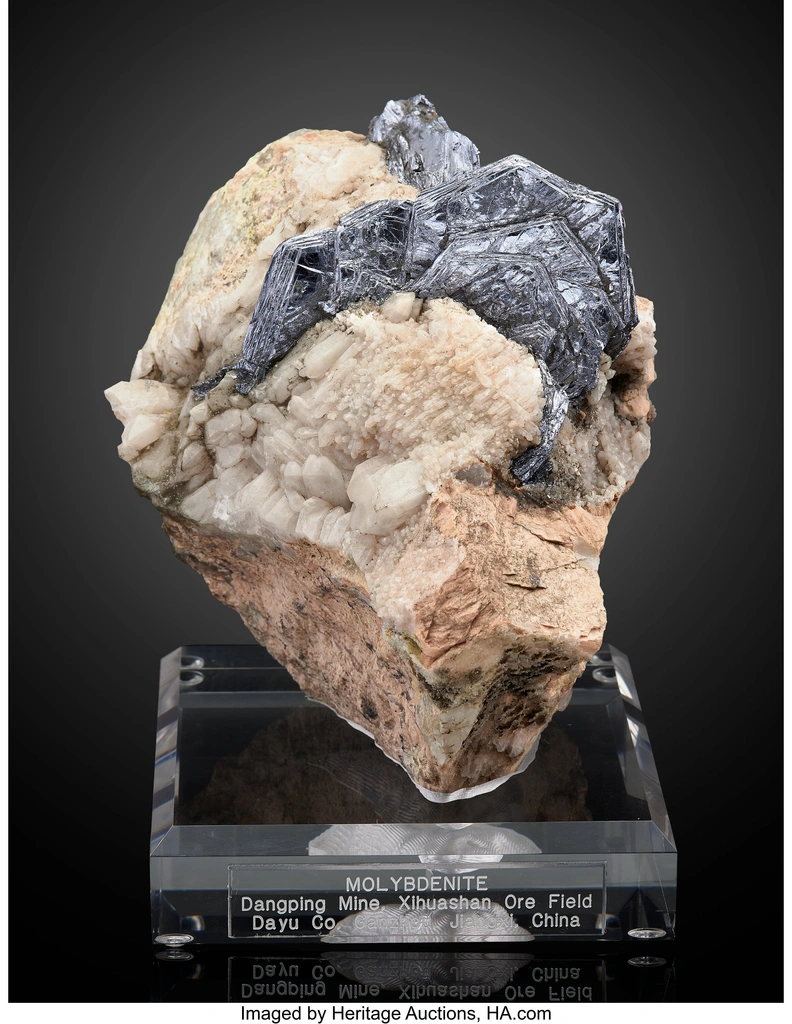 Molybdenite from Piaotang Mine, Xihuashan ore field, Dayu Co., Ganzhou, China image