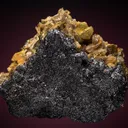 Molybdenite on Beryl var. Aquamarine - image 1