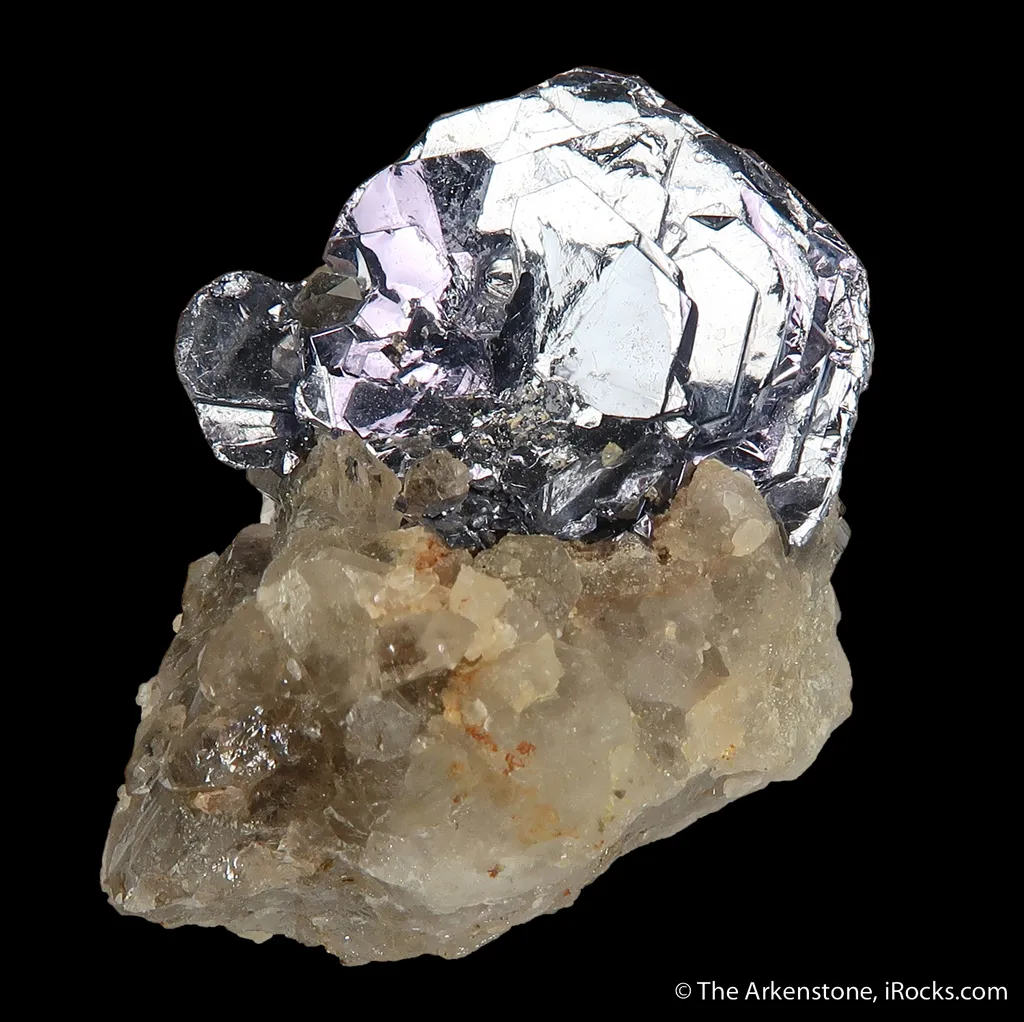 Molybdenite on Quartz image