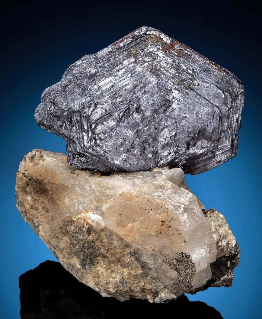Molybdenite on Quartz - image 1