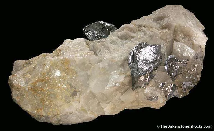 Molybdenite on Quartz image