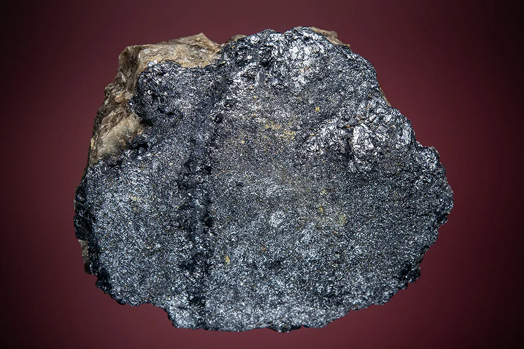 Molybdenite on Quartz and Beryl var. Aquamarine image