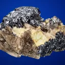 Molybdenite on Quartz and Beryl var. Aquamarine - image 4