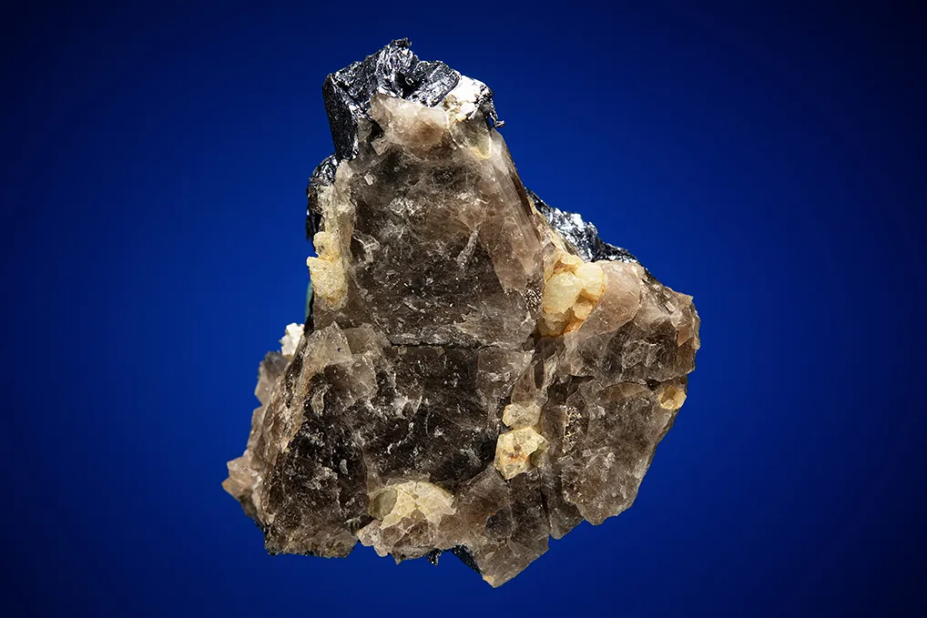 Molybdenite on Quartz and Beryl var. Aquamarine - image 5