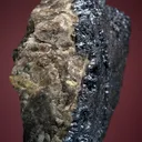 Molybdenite on Quartz and Beryl var. Aquamarine - image 3