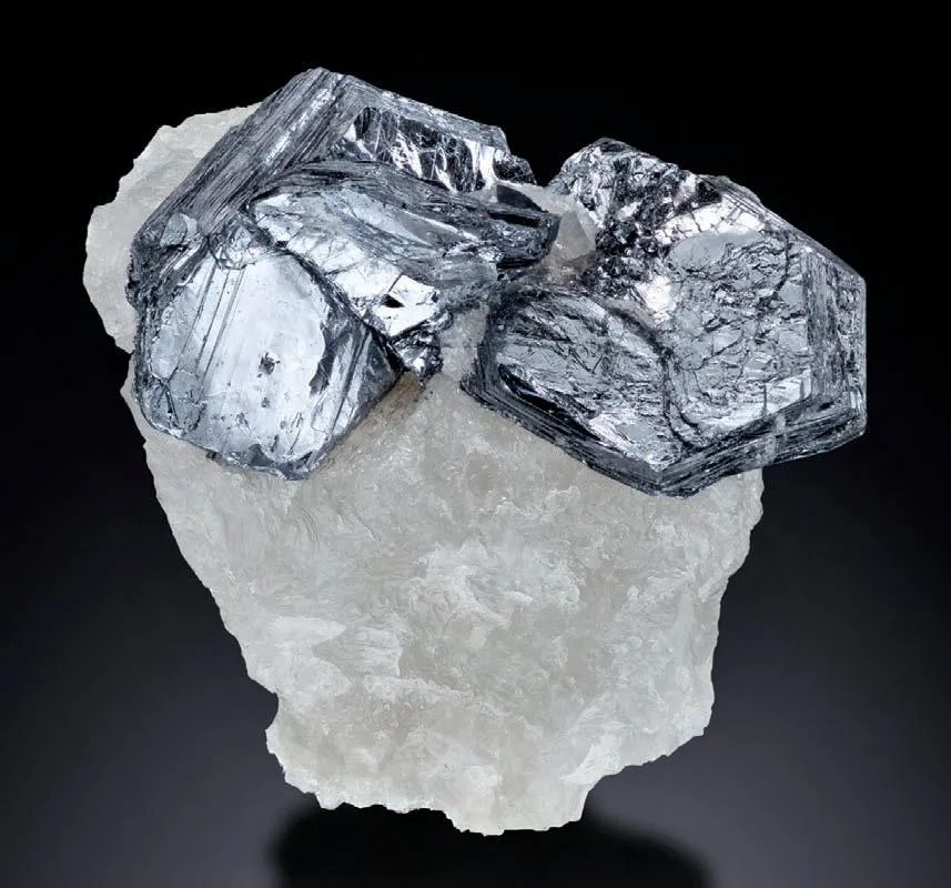 Molybdenite on Quartz - image 1