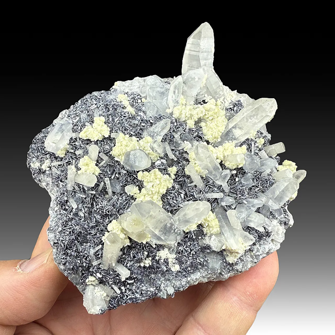 Molybdenite with Fluorapatite, Quartz - image 1