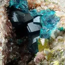 Molybdofornacite (Tl), Dioptase and Wulfenite - image 6