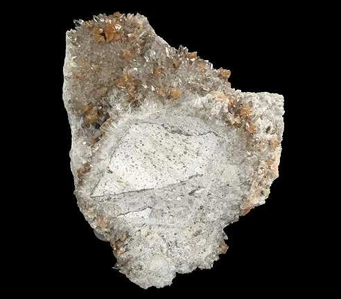 Monazite-(Ce), Quartz image