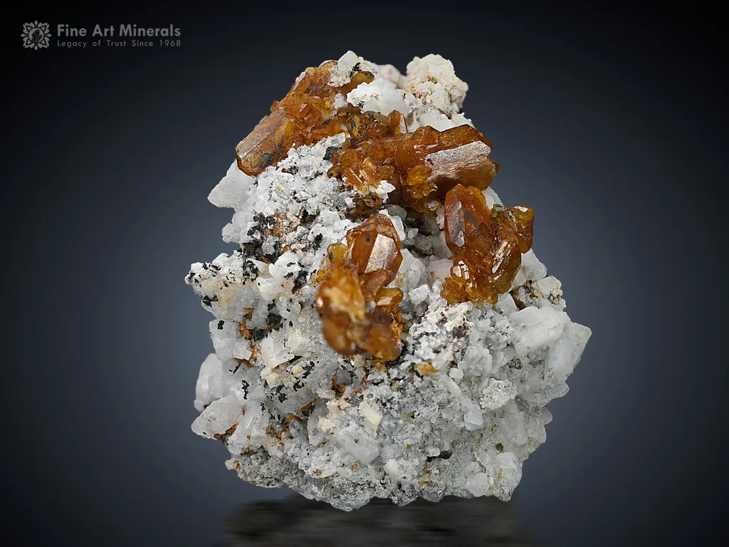 Monazite Cluster on Matrix from Zagi Pakistan image