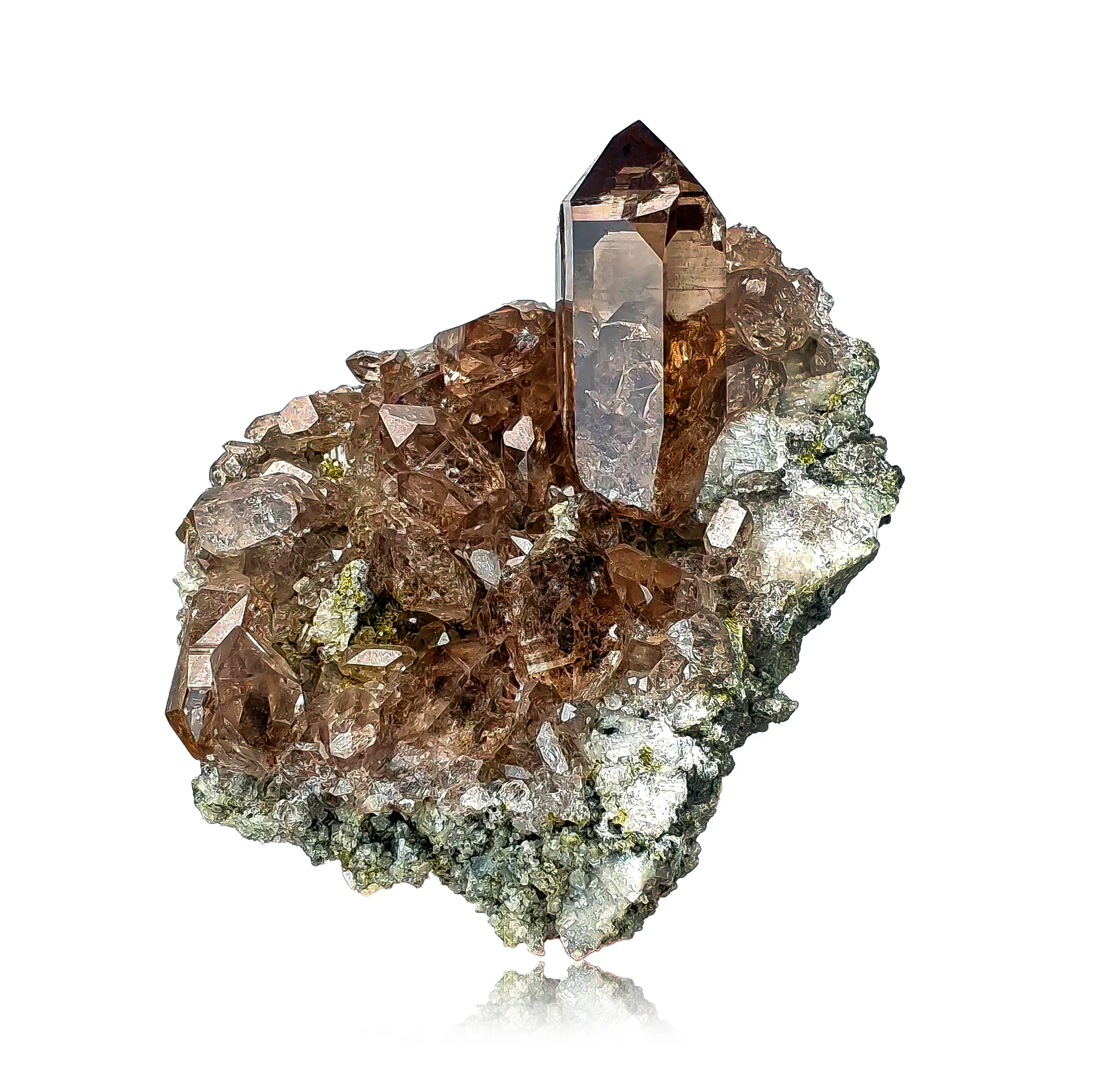 Mont-Blanc smoky quartz on matrix - image 1