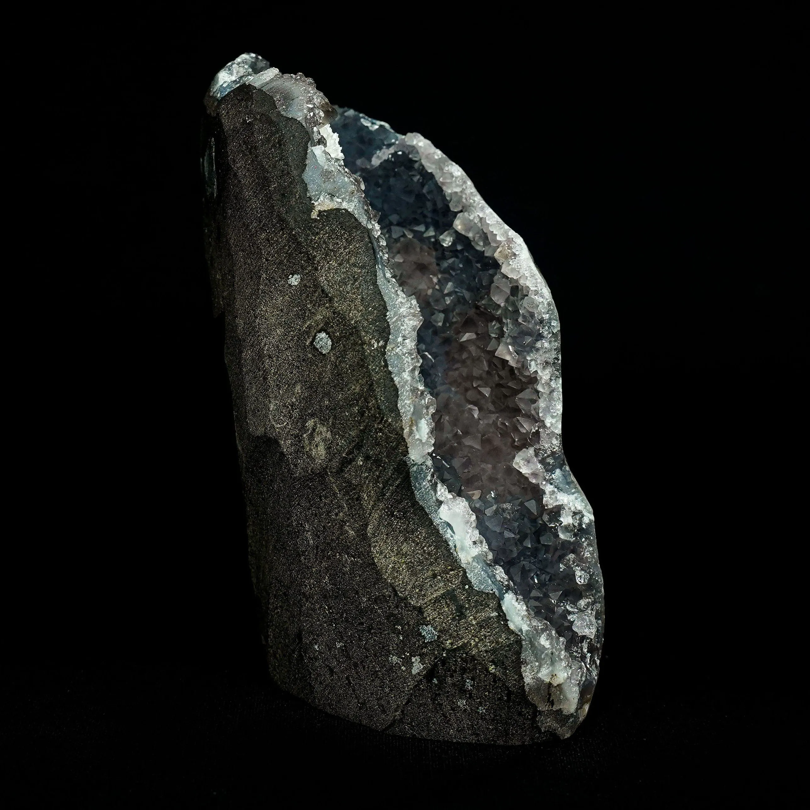 Mordenite Ball At Top MM Quartz Geode Natural Mineral Specimen - image 2