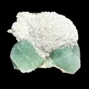 Mordenite on Green Apophyllite – Indian Zeolite Specimen from Ahmednagar - image 3