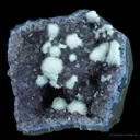 Mordenite on Quartz Var. Amethyst - image 1