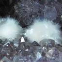 Mordenite on Quartz Var. Amethyst - image 3