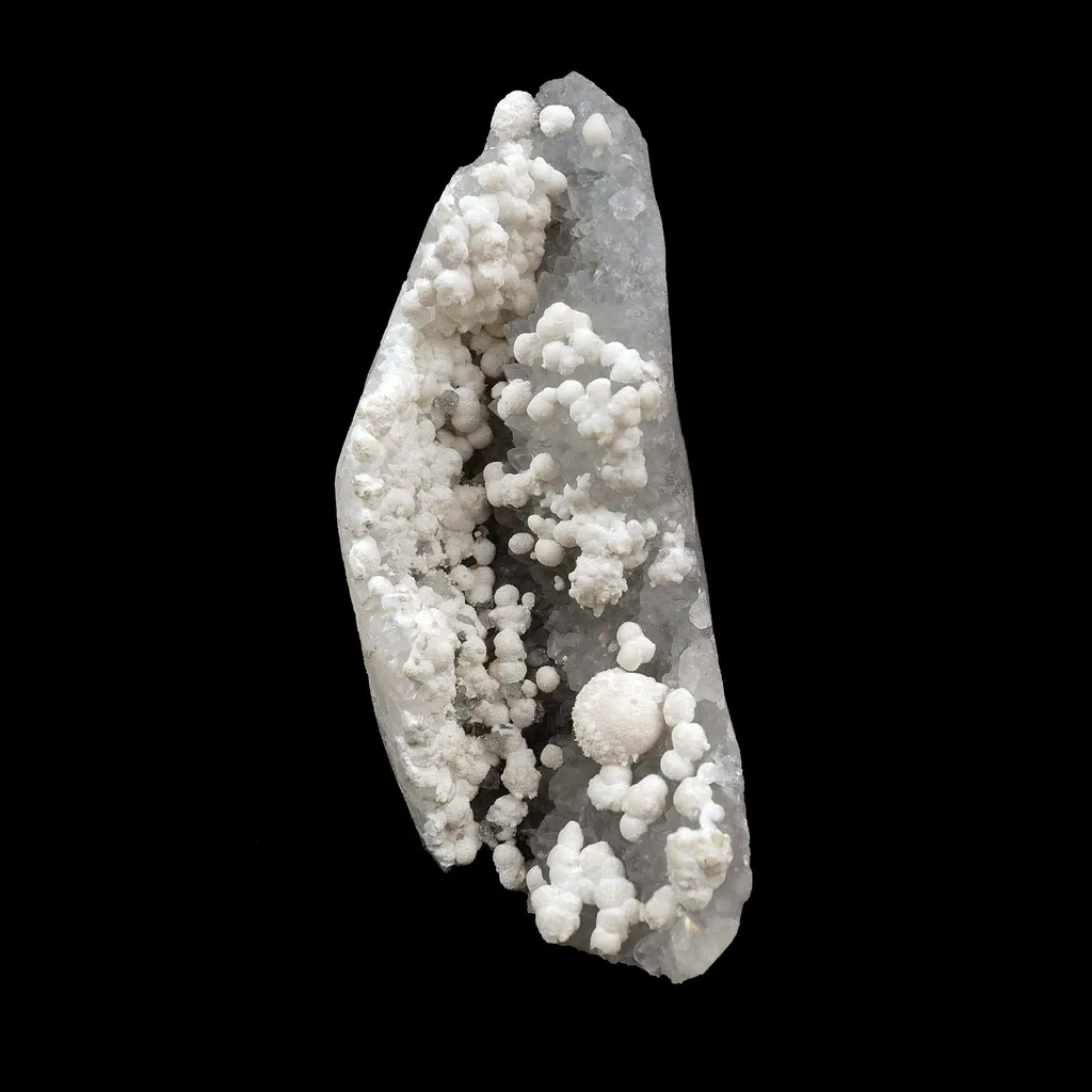 Mordenite Small Balls on Anandalite Base Natural Mineral Specimen image