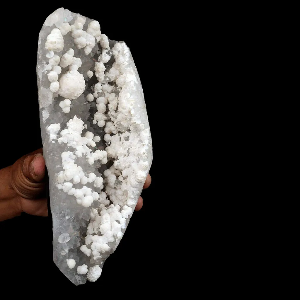 Mordenite Small Balls on Anandalite Base Natural Mineral Specimen - image 4